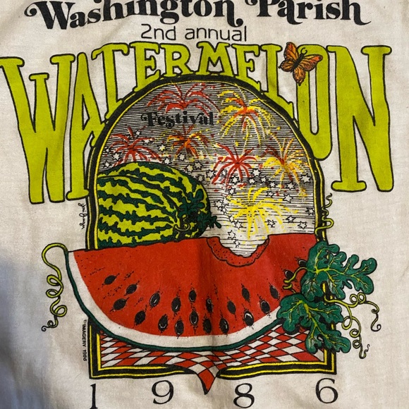 Vintage Shirts Vintage Washington Parish Watermelon Festival Tshirt